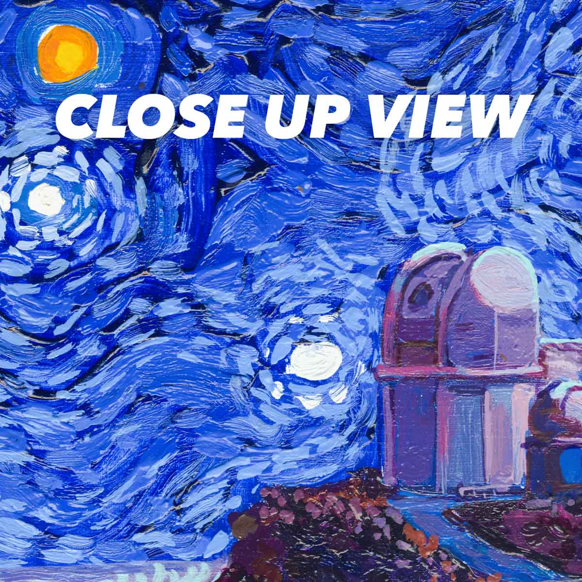 Haleakalā National Park Telescope Starry Night Poster - Premium Textured Paper