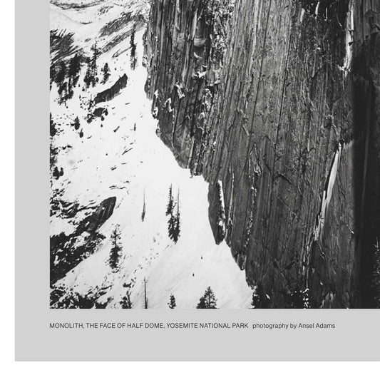 Yosemite National Park Poster - Ansel Adams Half Dome