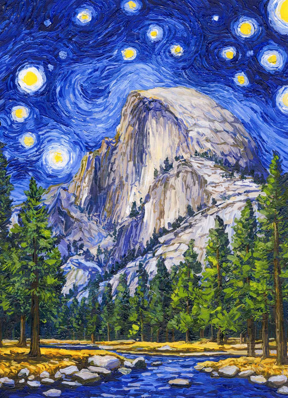 1000 Piece Yosemite National Park Jigsaw Puzzle - Starry Night