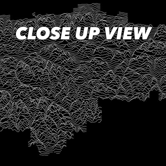 Close-up view of the Gates of the Arctic National Park poster artwork, showing white topographic elevation lines on black