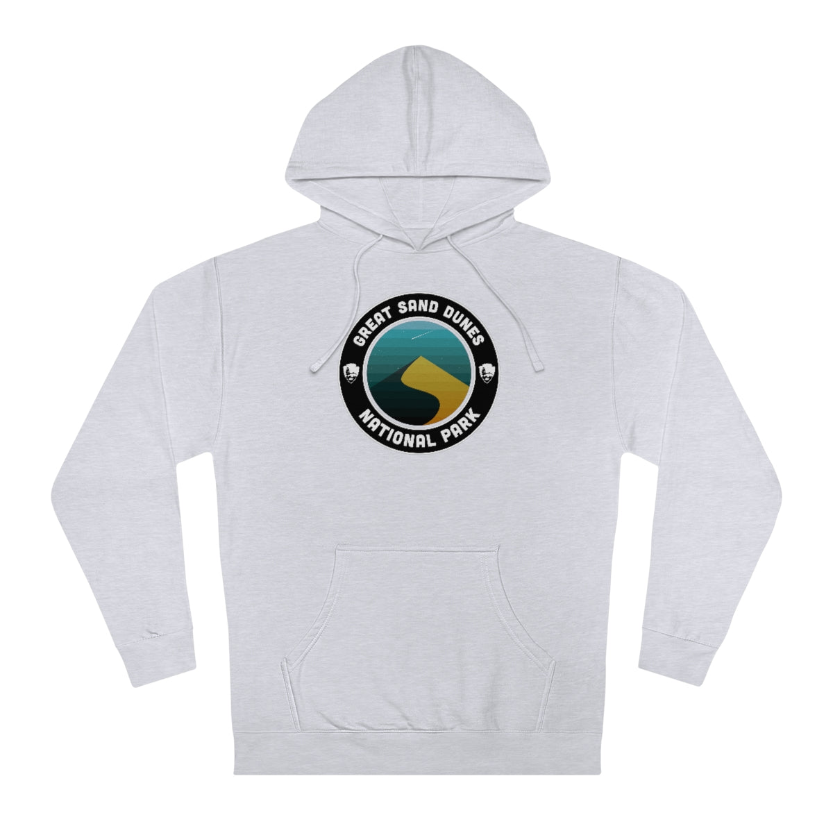 Great Sand Dunes National Park Hoodie - Round Emblem Design