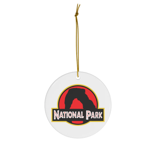 Arches National Park Ornament - Delicate Arch Parody Logo