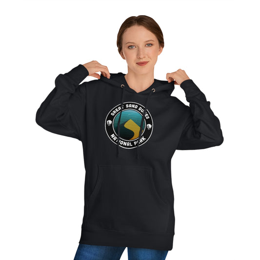 Great Sand Dunes National Park Hoodie - Round Emblem Design
