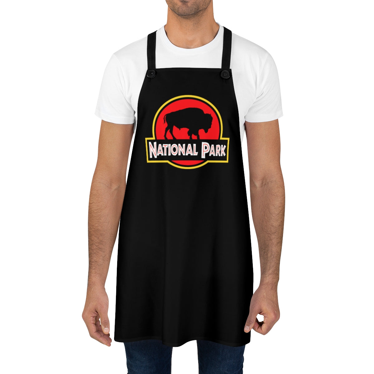 Bison National Park Apron - Parody Logo