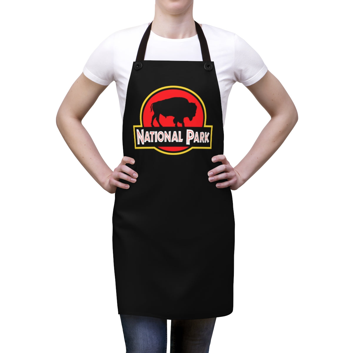 Bison National Park Apron - Parody Logo