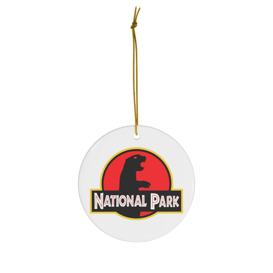 Prairie Dog National Park Ornament - Parody Logo