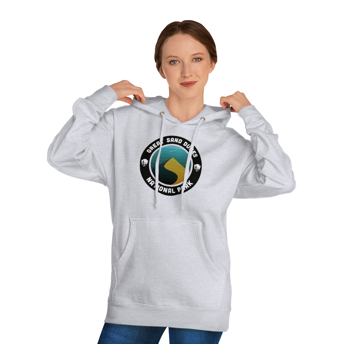 Great Sand Dunes National Park Hoodie - Round Emblem Design