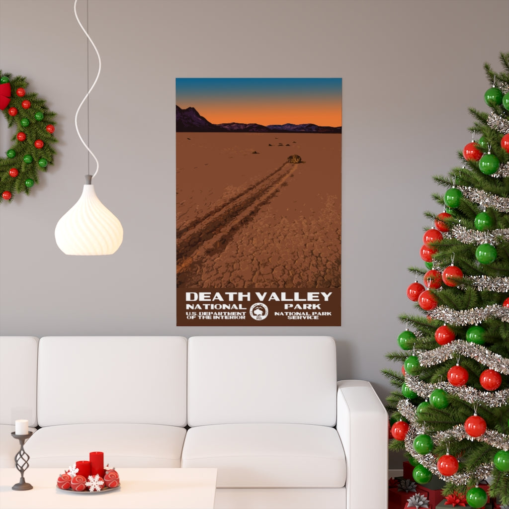 Death Valley National Park Poster - Racetrack Playa National Parks Partnership