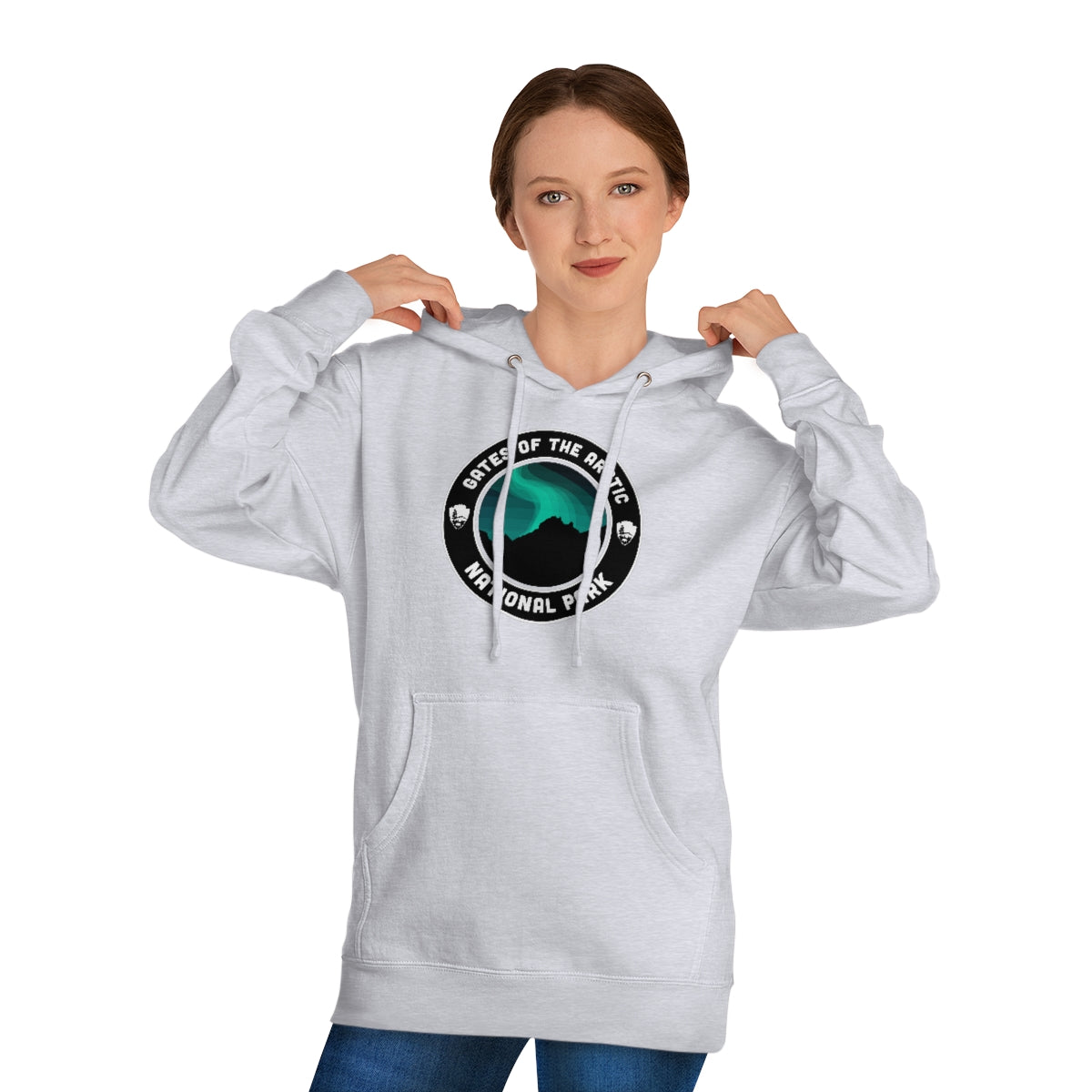 Gates of the Arctic National Park Hoodie - Round Emblem Design