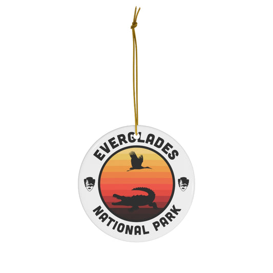 Everglades National Park Ornament - Round Emblem Design