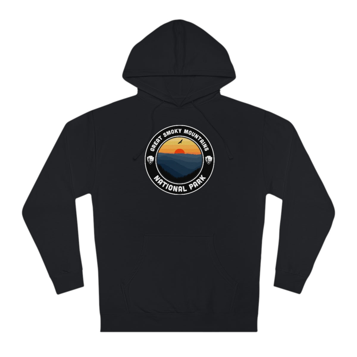 Great Smoky Mountains National Park Hoodie - Round Emblem Design