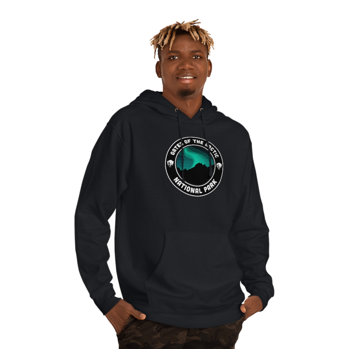 Gates of the Arctic National Park Hoodie - Round Emblem Design