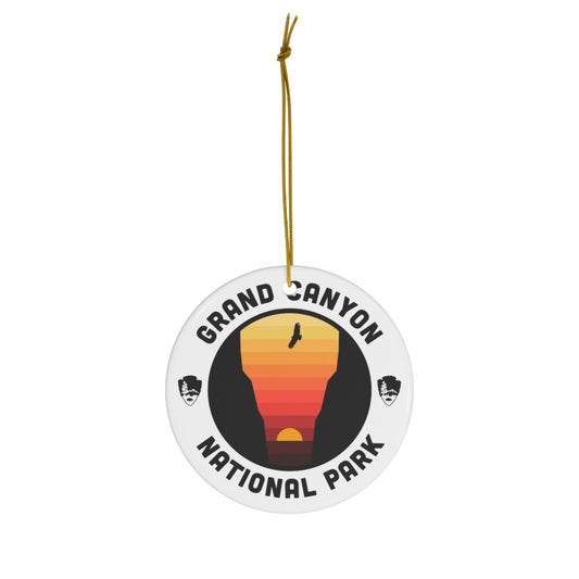 Grand Canyon National Park Ornament - Round Emblem Design