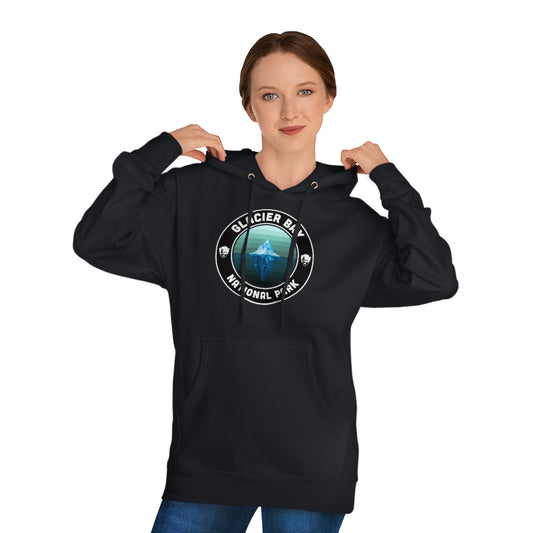 Glacier Bay National Park Hoodie - Round Emblem Design