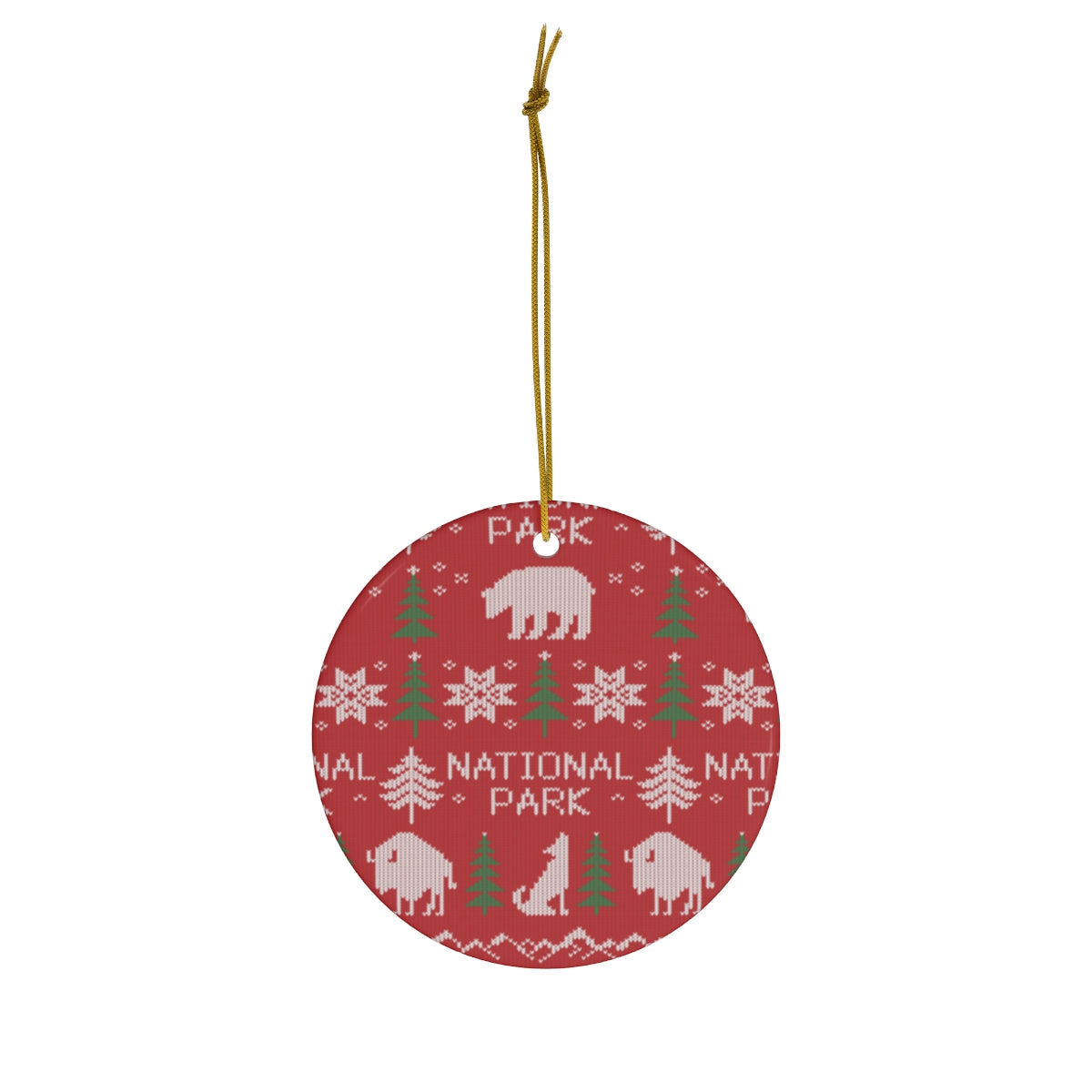 National Park Ornament - Fair Isle Pattern