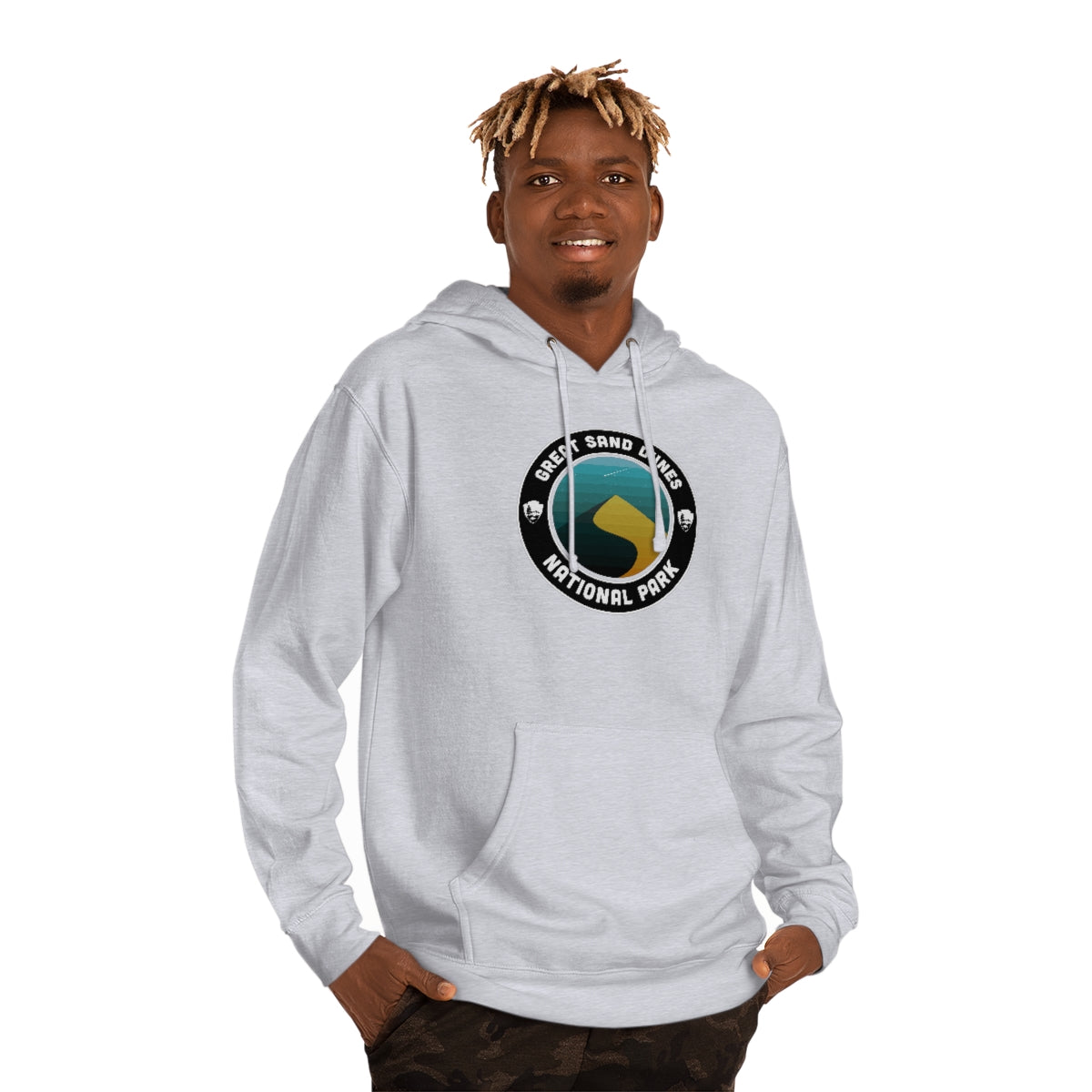Great Sand Dunes National Park Hoodie - Round Emblem Design