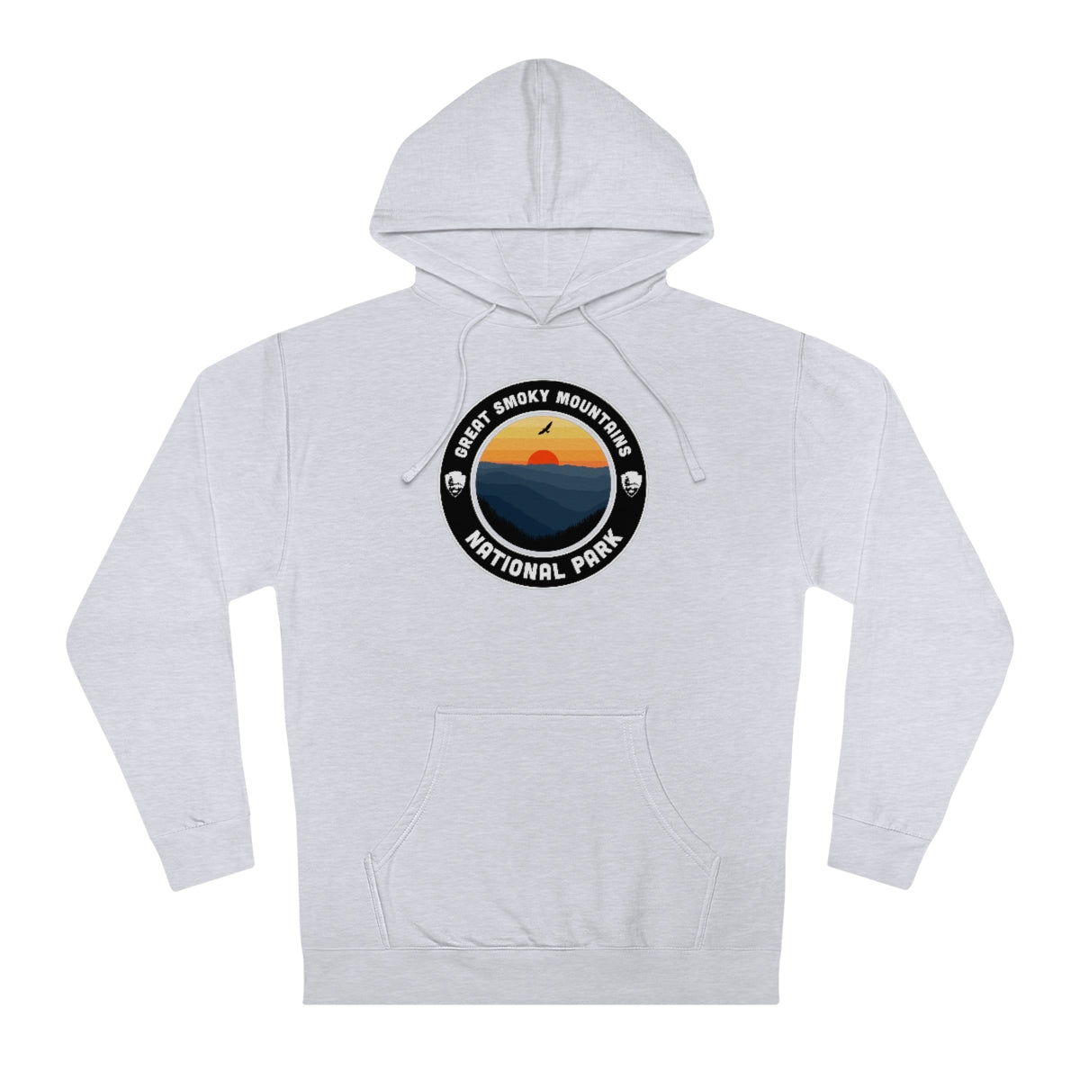 Great Smoky Mountains National Park Hoodie - Round Emblem Design