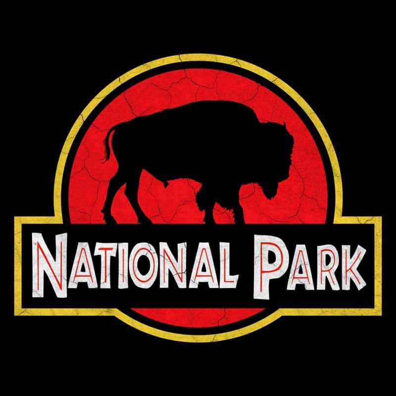 Bison National Park Hoodie - Parody Logo