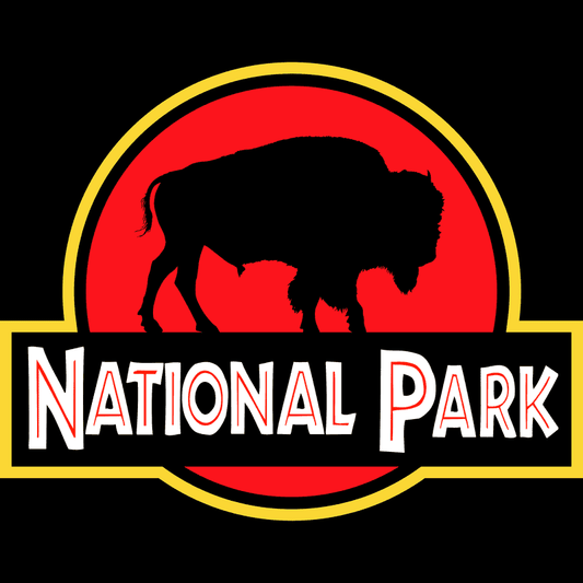 Bison National Park Apron - Parody Logo