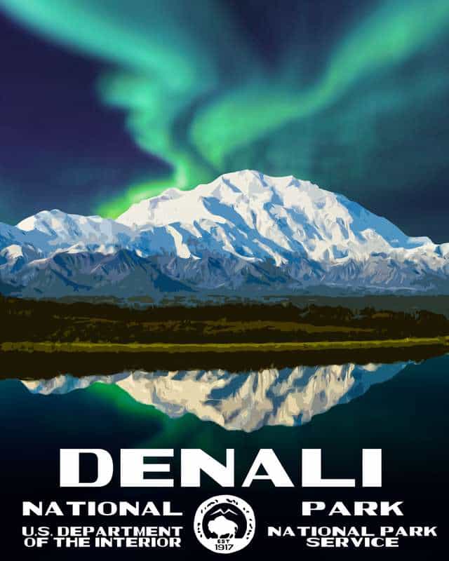Denali National Park Poster