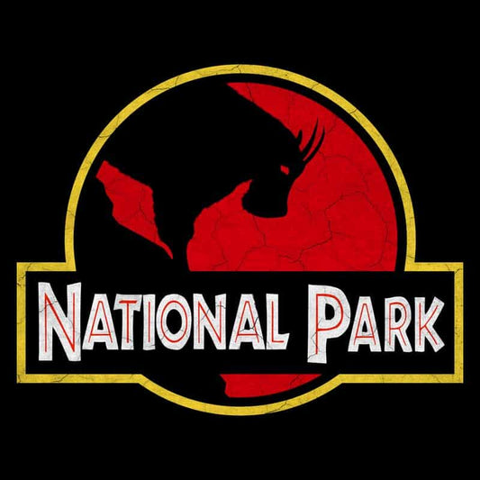 Mountain Goat National Park Hoodie - Parody Logo