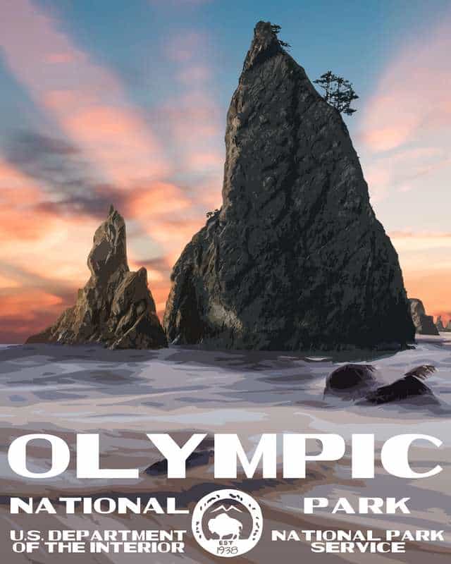 Olympic National Park Poster