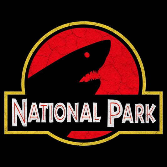Shark National Park Hoodie - Parody Logo