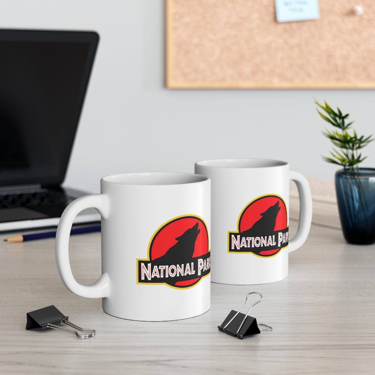 Wolf National Park Mug - Parody Logo National Parks Partnership
