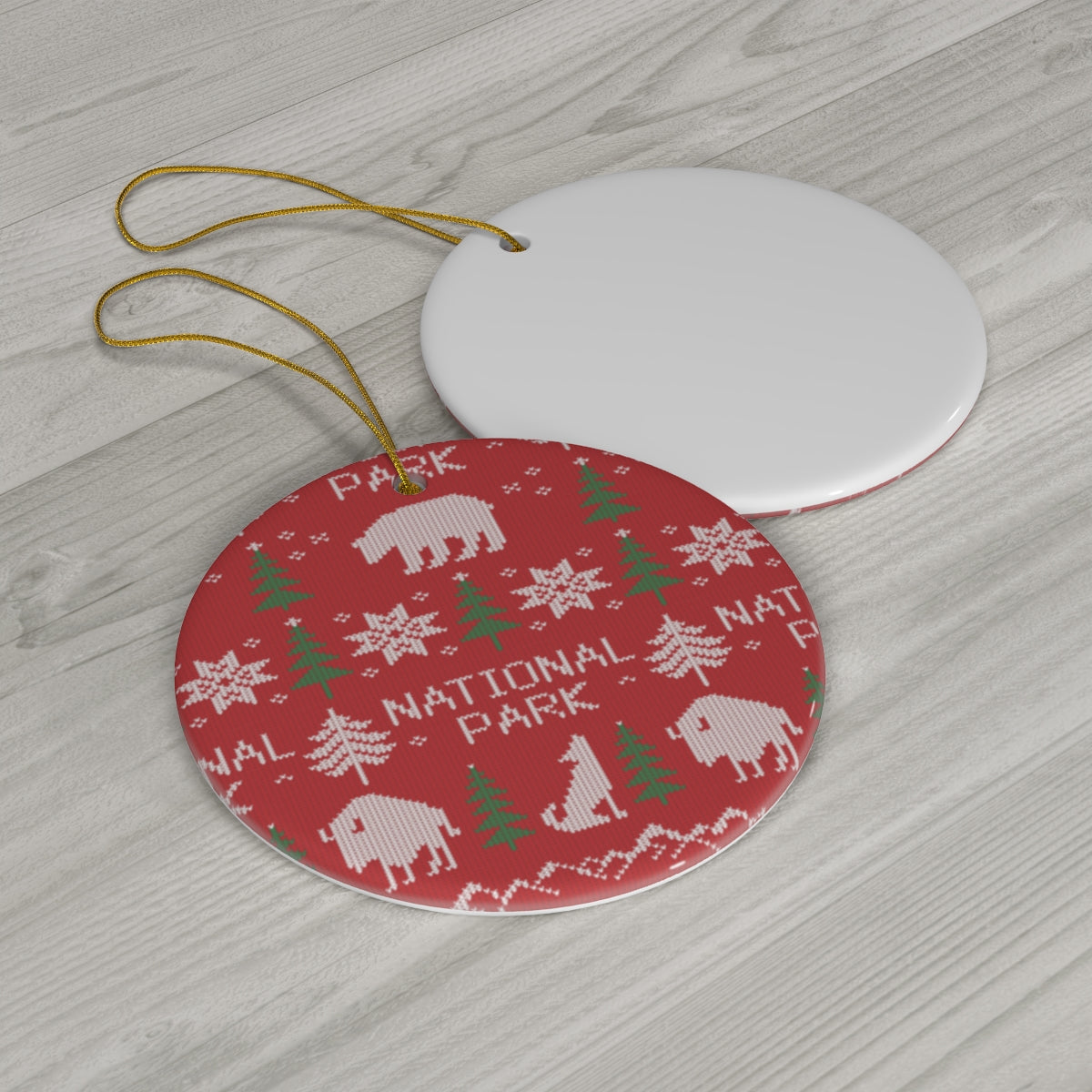 National Park Ornament - Fair Isle Pattern