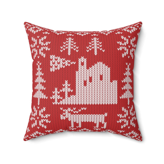 Acadia National Park Pillow Cushion - Lighthouse Fair Isle Pattern