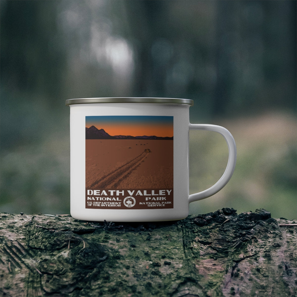 Death Valley National Park Enamel Camping Mug - Racetrack Playa