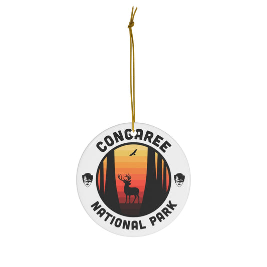 Congaree National Park Ornament - Round Emblem Design
