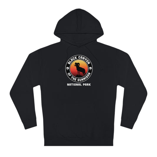 Black Canyon of the Gunnison National Park Hoodie - Round Emblem Design