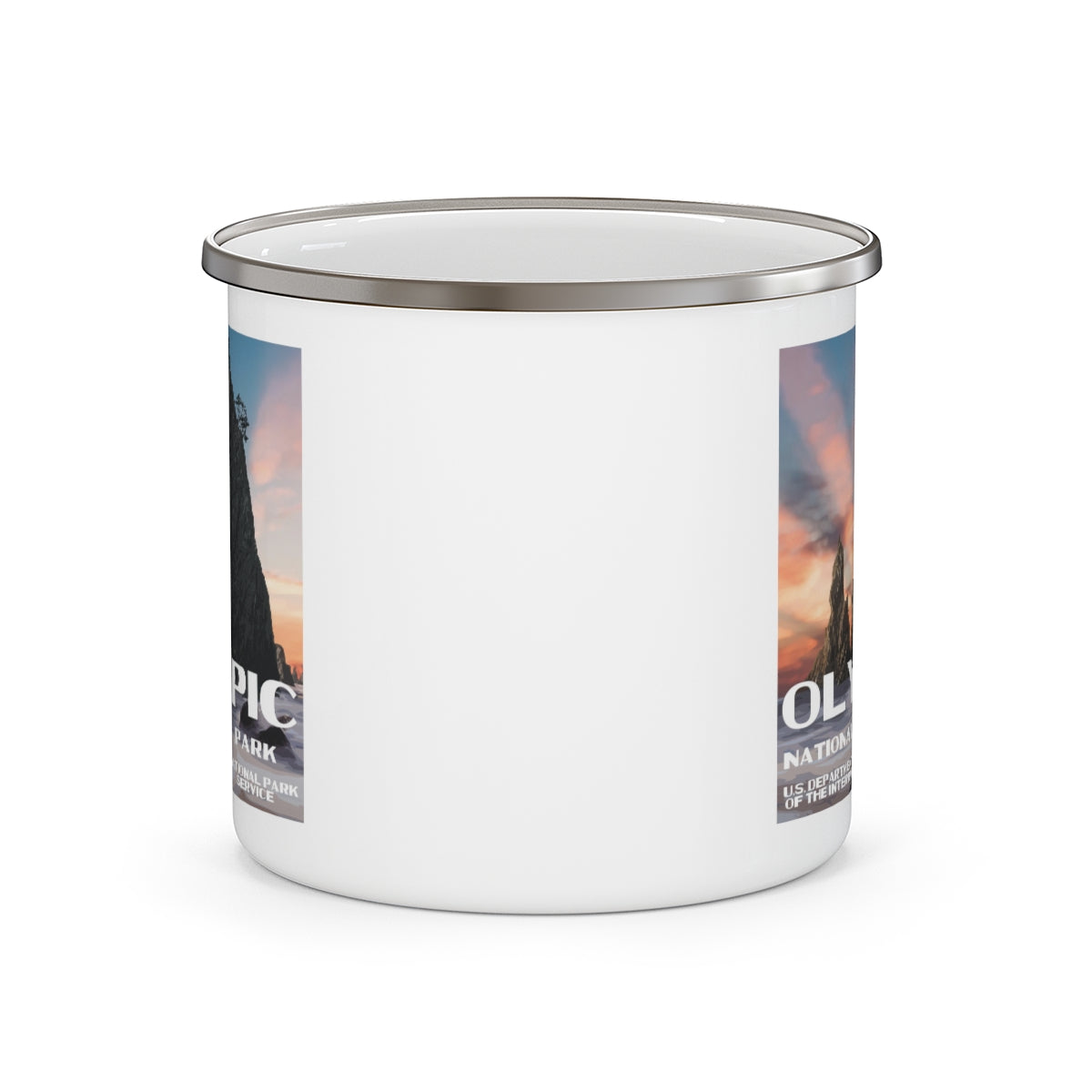 Olympic National Park Enamel Camping Mug
