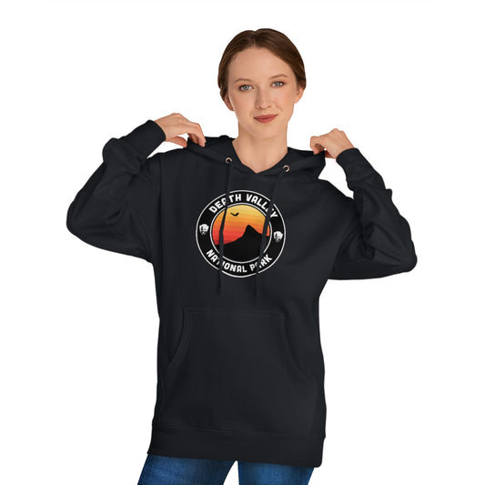 Death Valley National Park Hoodie - Round Emblem Design