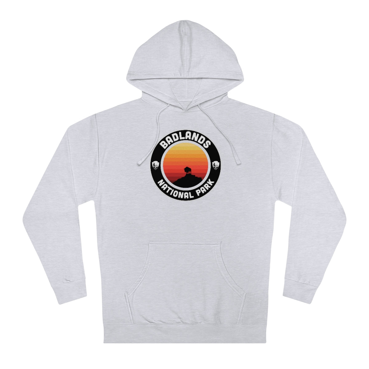 Badlands National Park Hoodie - Round Emblem Design