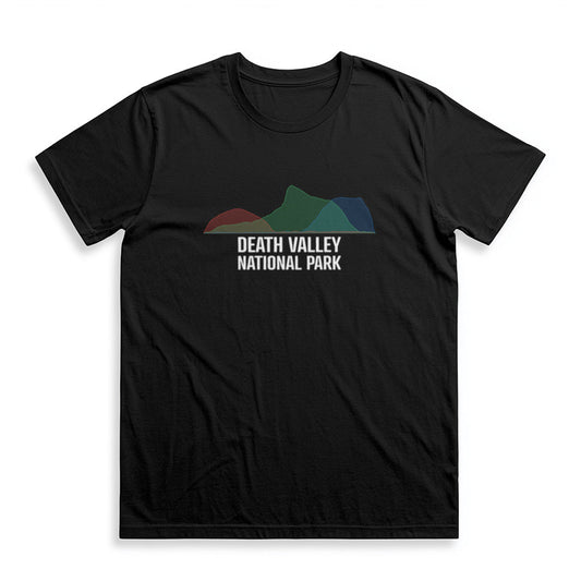 Death Valley National Park T-Shirt - Histogram Design in Black