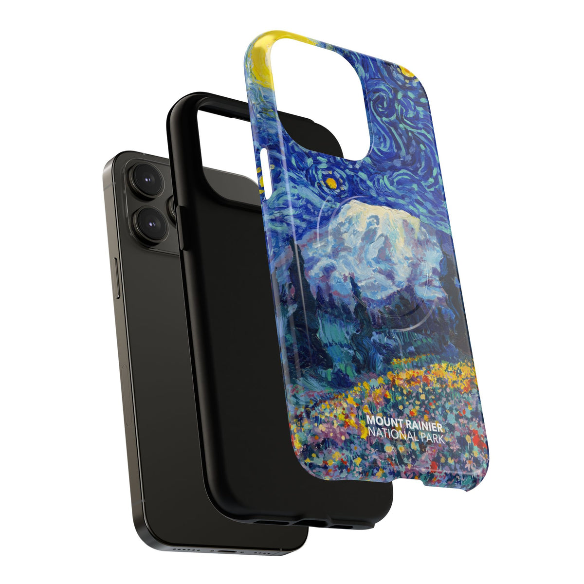 Mount Rainier National Park iPhone Case with MagSafe - Starry Night