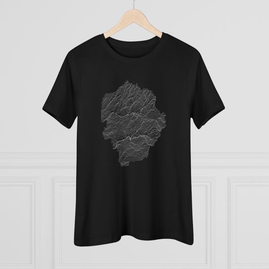 Yosemite National Park Women's T-Shirt - Topographical Lines