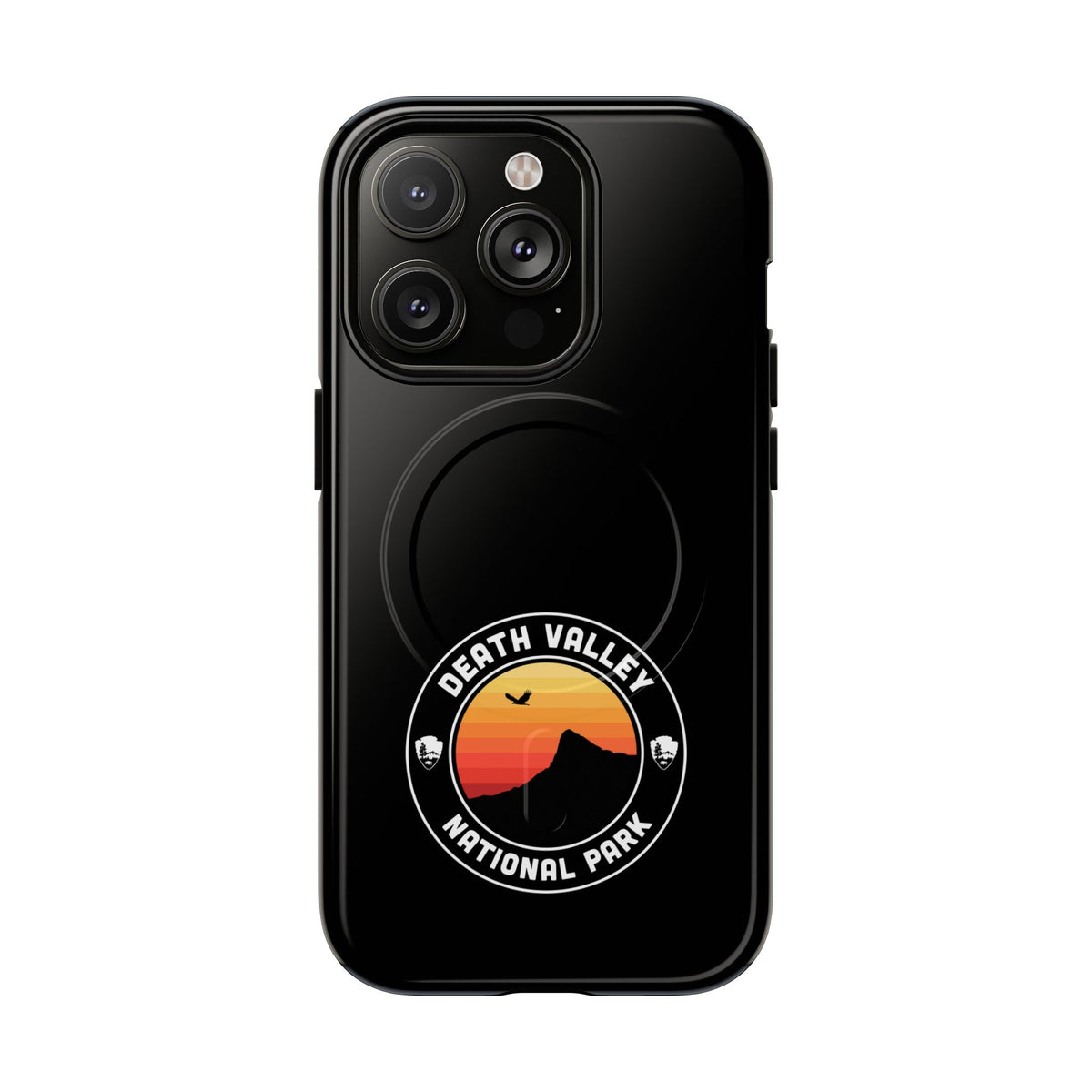 Death Valley National Park iPhone Case with MagSafe - Round Emblem Design