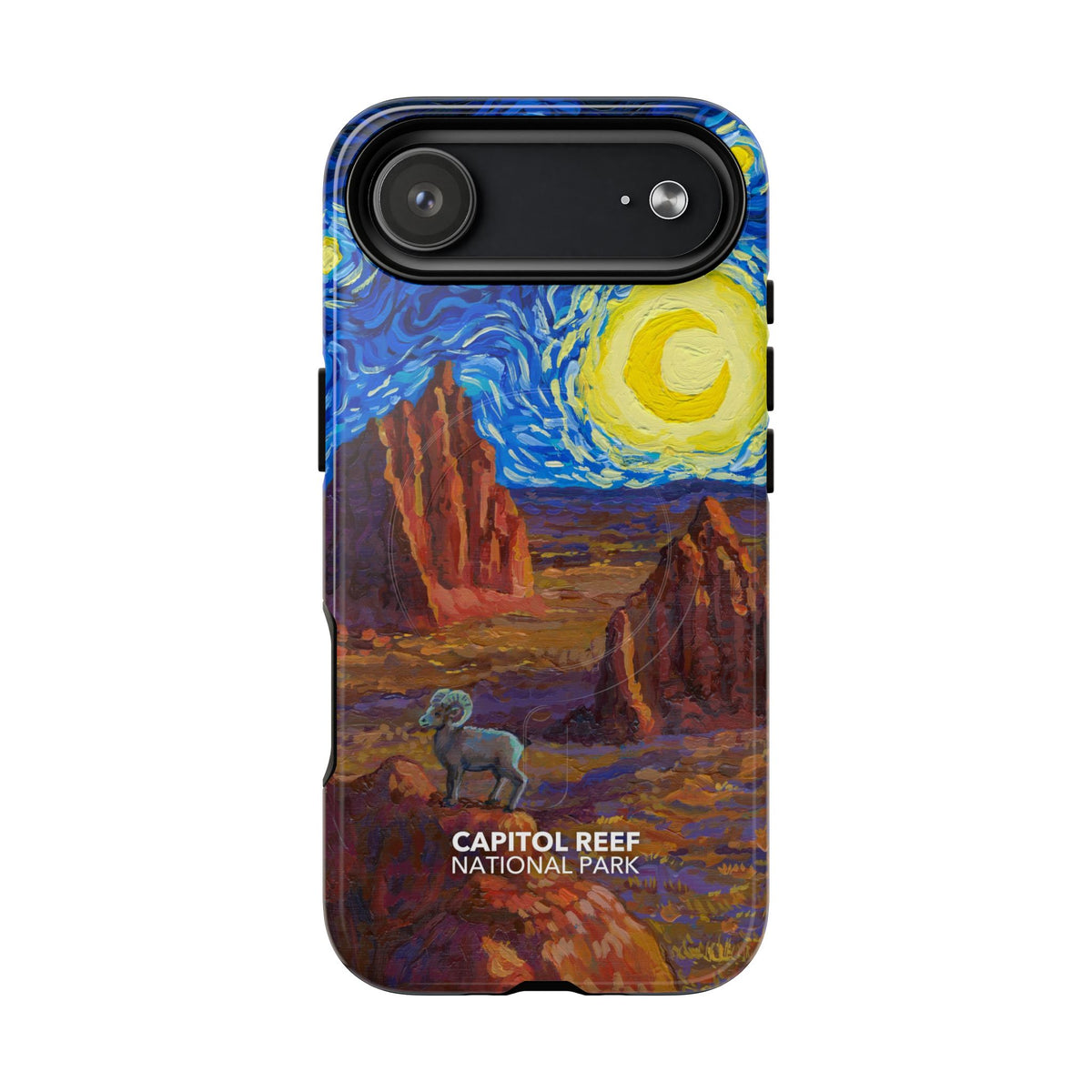 Capitol Reef National Park iPhone Case with MagSafe - Starry Night