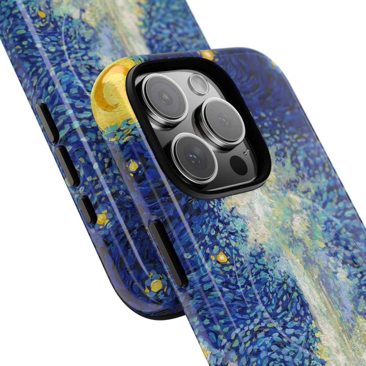 Yellowstone National Park iPhone Case with MagSafe - Old Faithful Starry Night