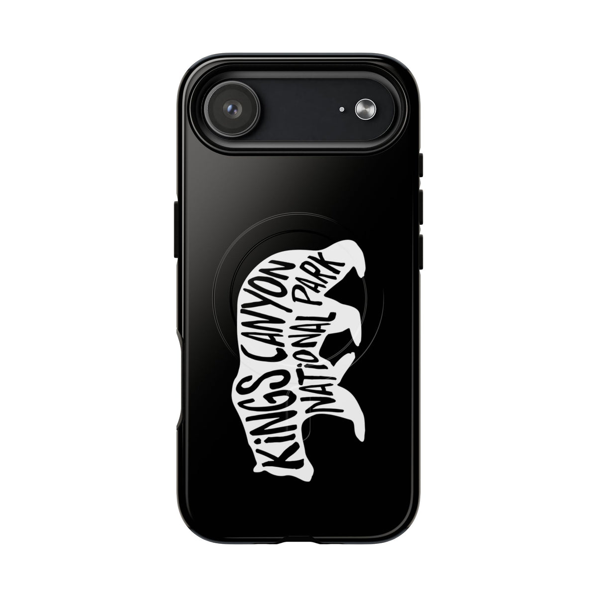 Kings Canyon National Park iPhone Case with MagSafe - Black Bear Design