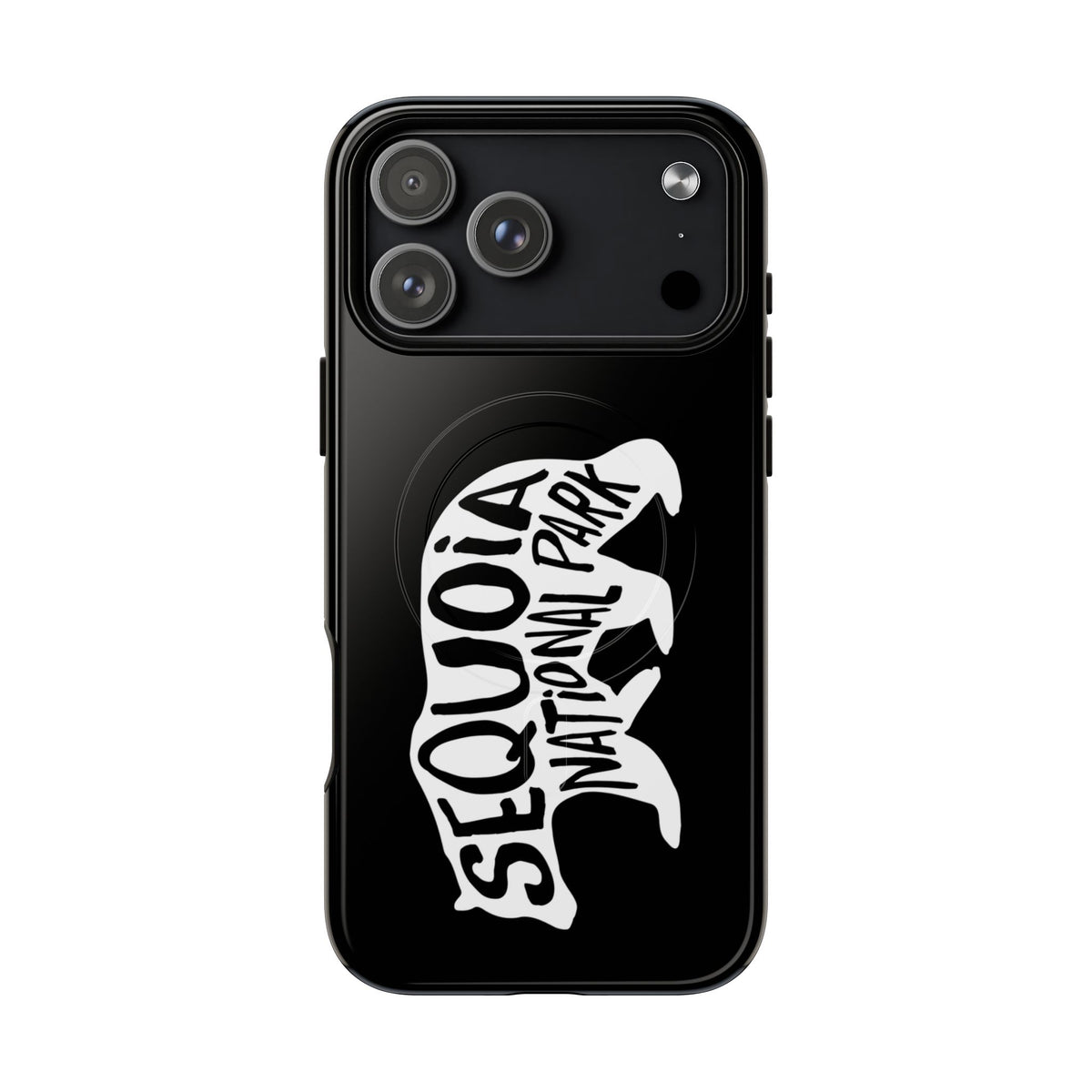 Sequoia National Park iPhone Case with MagSafe - Black Bear Design