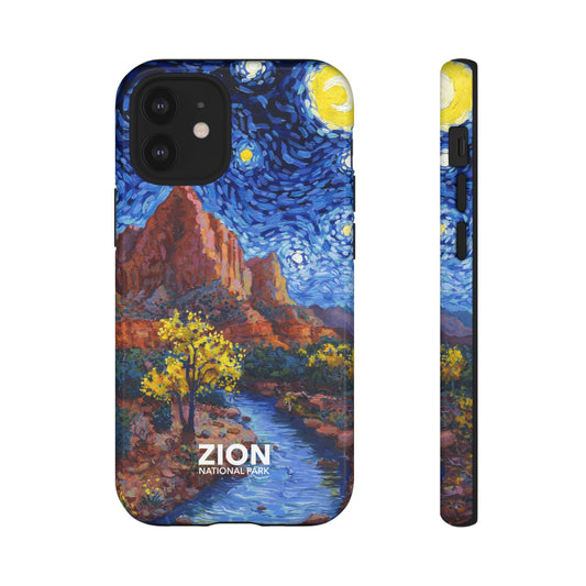 Zion National Park Phone Case - Starry Night