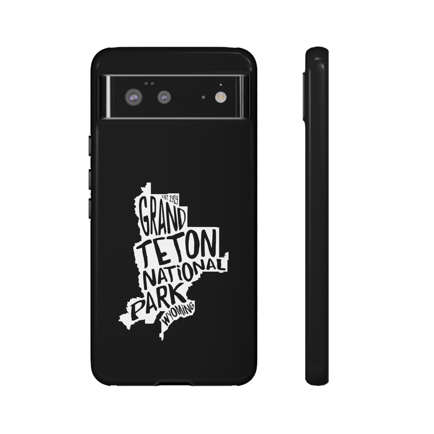 Grand Teton National Park Phone Case - Map Design