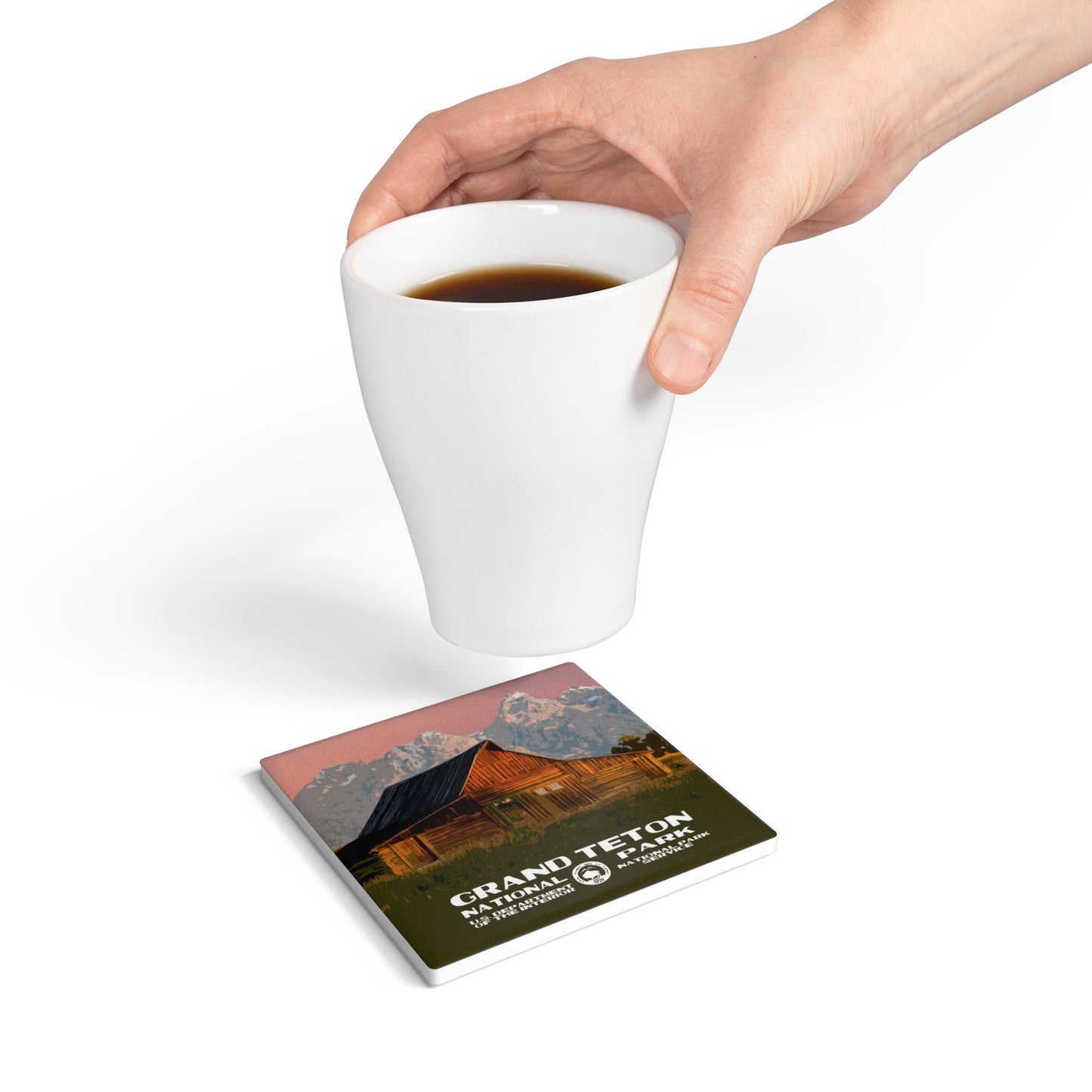 Grand Teton National Park Coaster - Moulton Barn