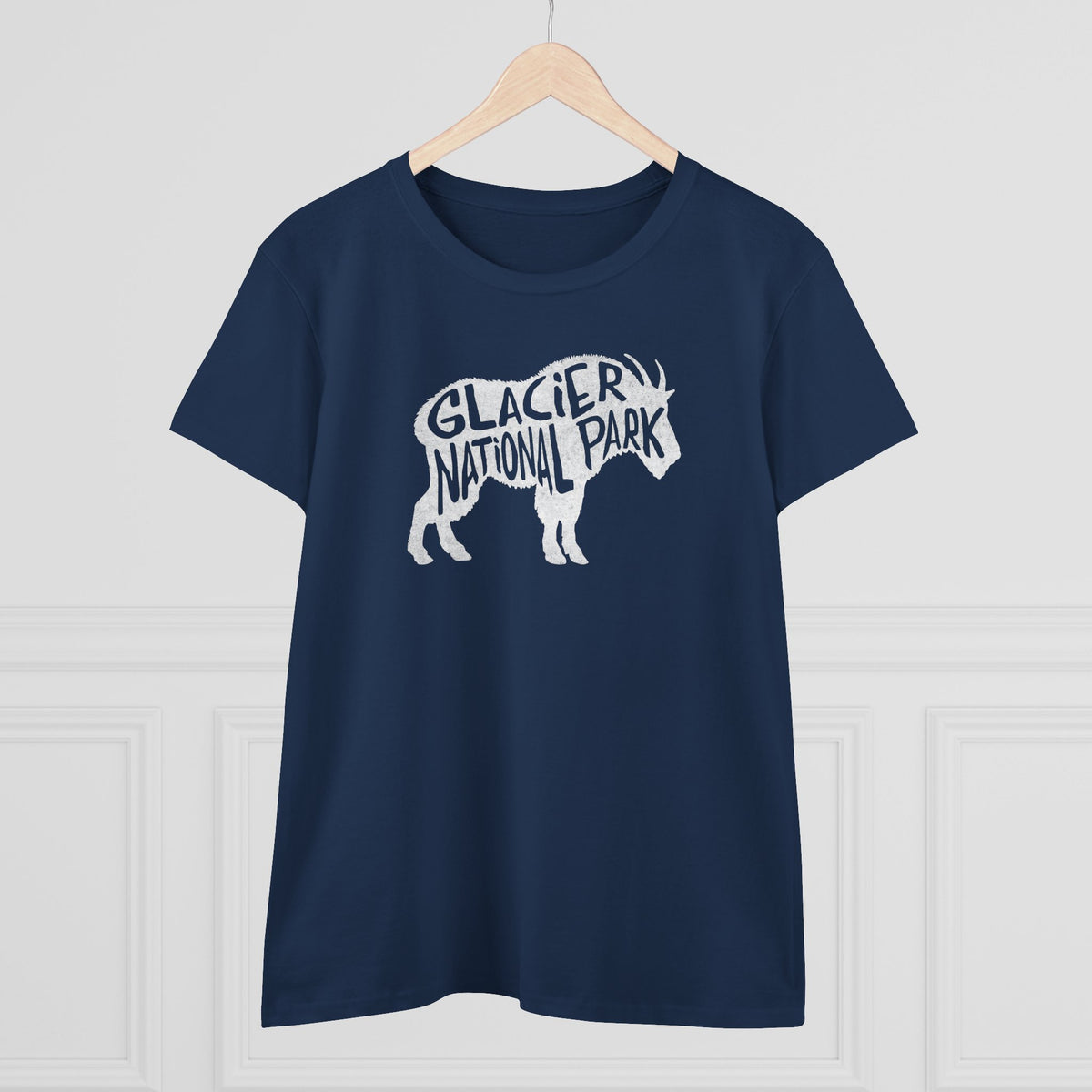 Glacier National Park Women's T-Shirt - Mountain Goat
