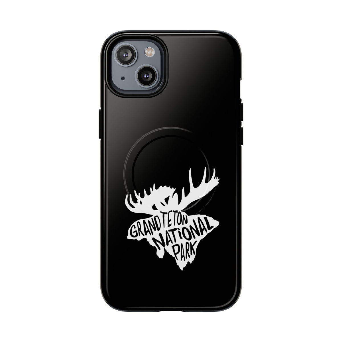 Grand Teton National Park iPhone Case with MagSafe - Moose Design