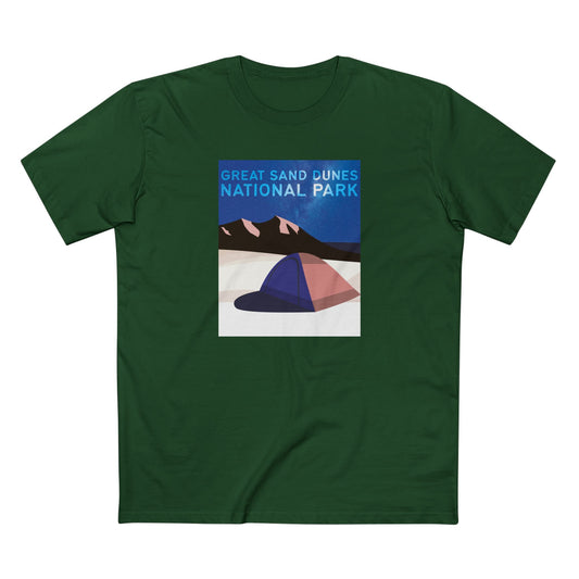 Great Sand Dunes National Park T-Shirt - Poster in Forest Green